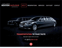 Tablet Screenshot of boston-limousine.net